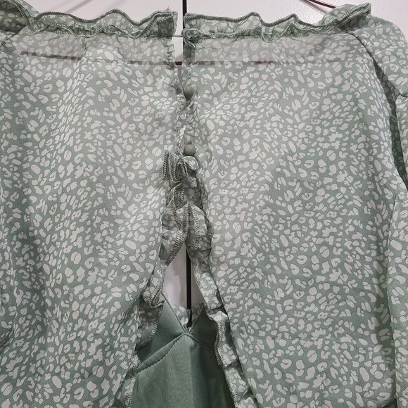 💰Make an offer, bundle and save💰 NWOT light green ruffle dress - Picture 6 of 7